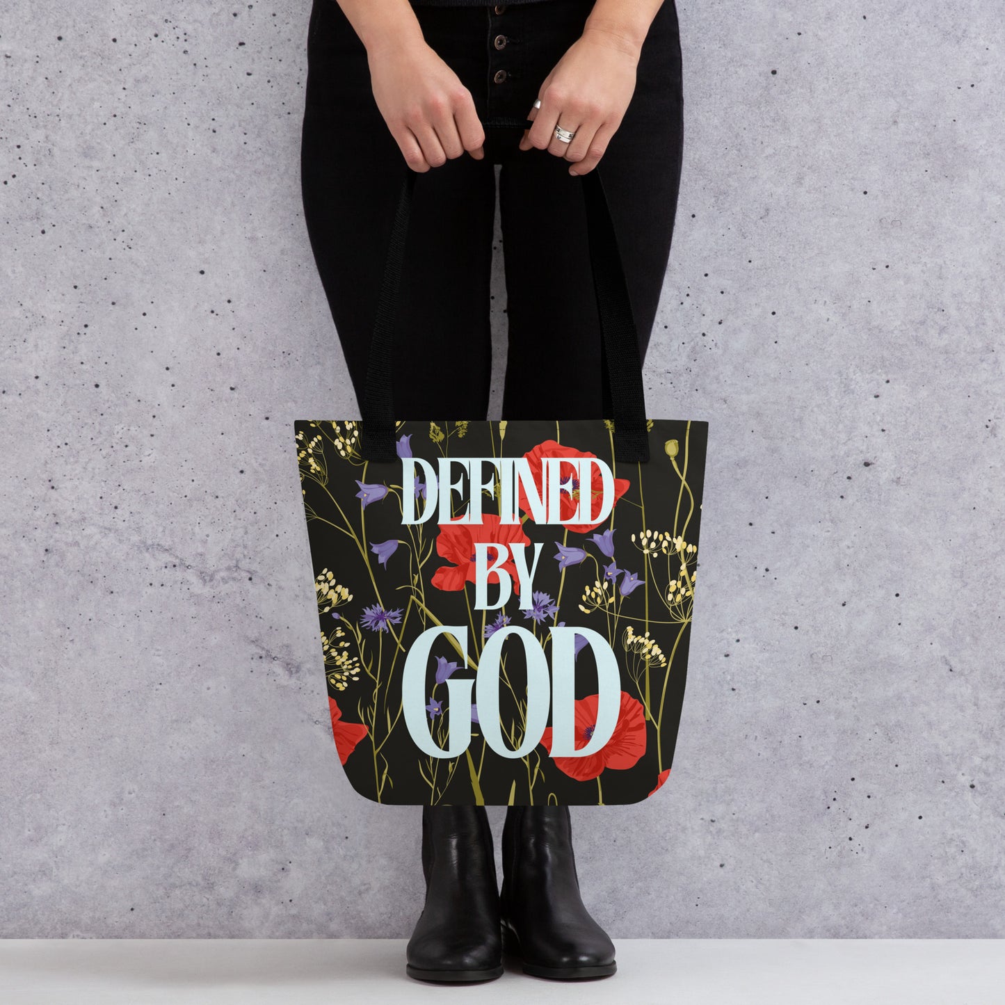 Defined by God Tote bag