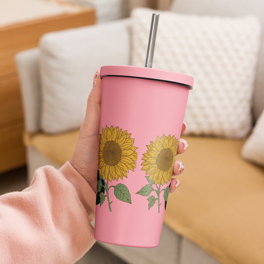 Defined By God Insulated tumbler with a straw