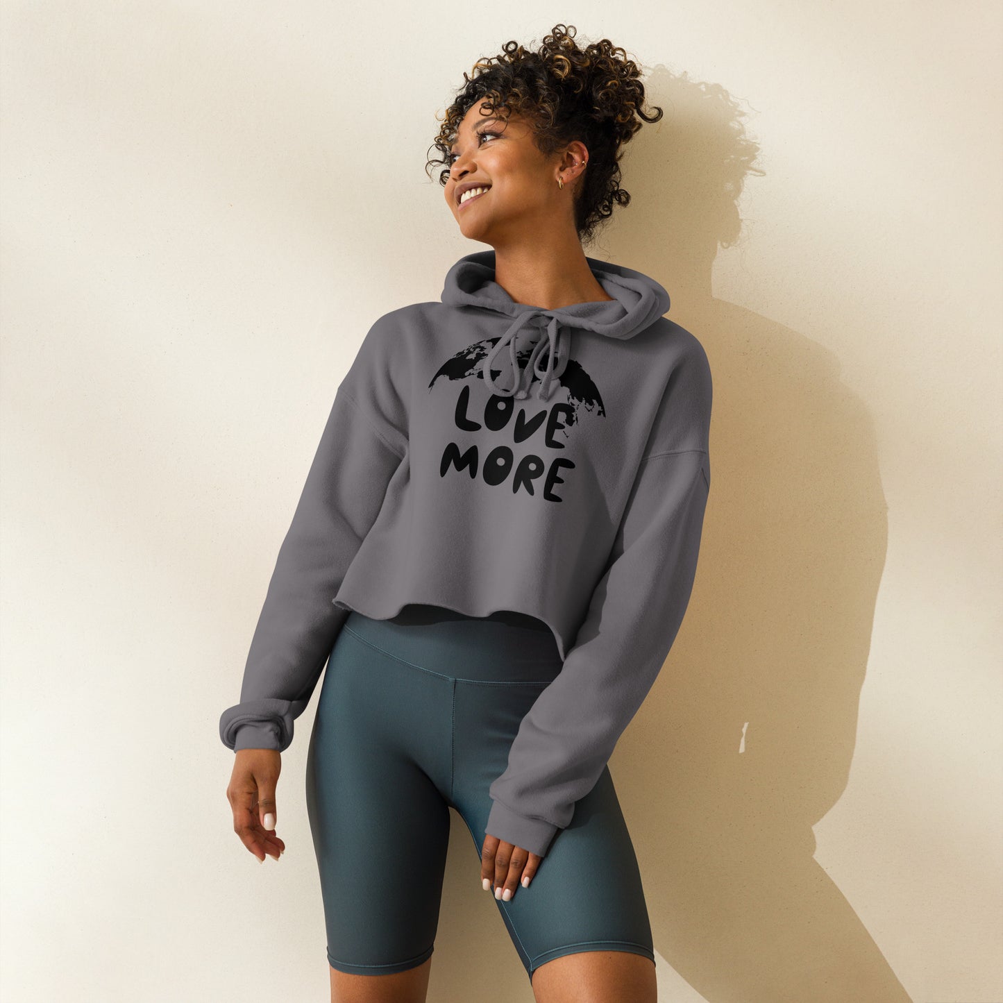 LOVE MORE Crop Hoodie